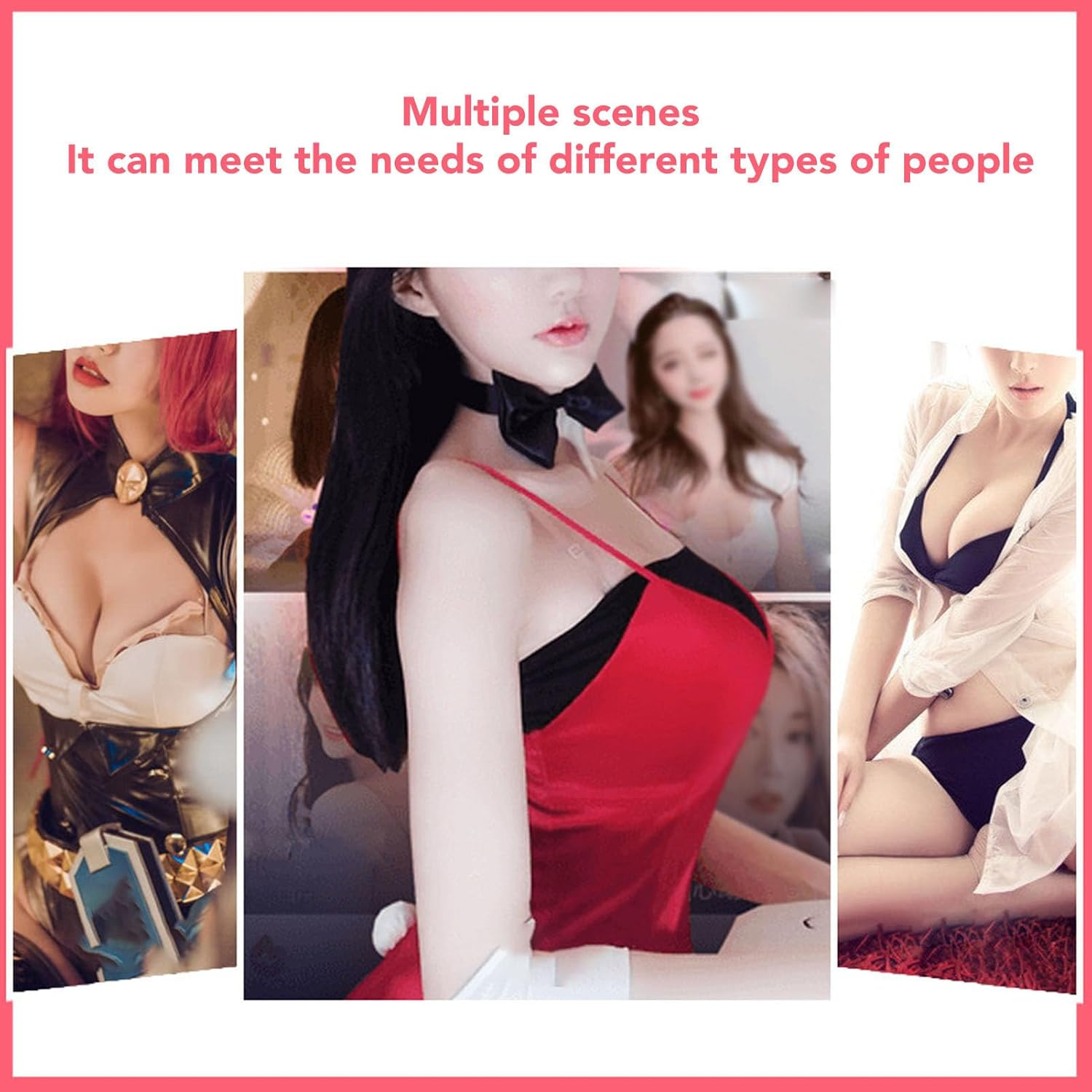 Fake Boobs Silicone Breastplate Fake Breasts D Cup Silicone Filled Plates for Transgender Crossdressers Cosplay Drag Queen image number 2