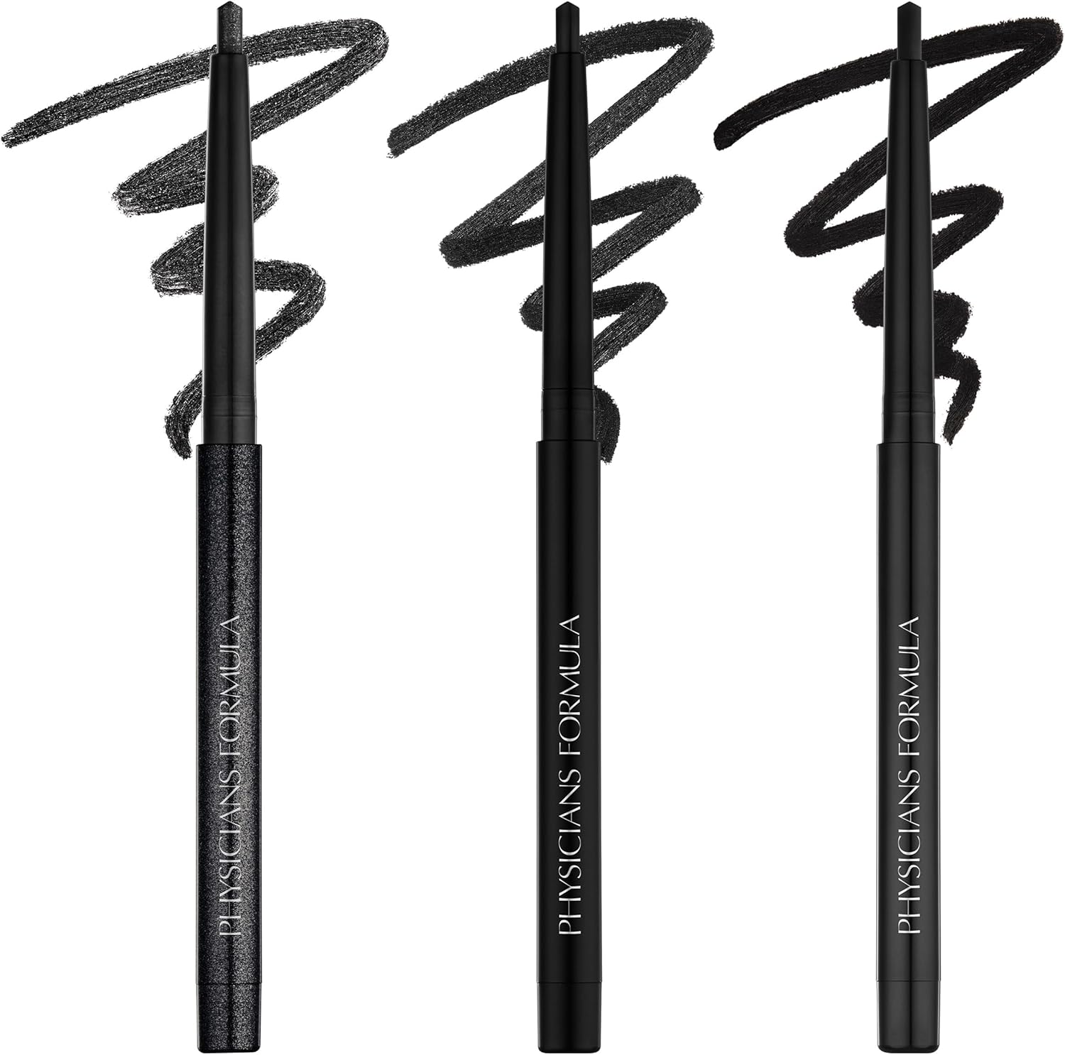 Physicians Formula Eye Booster Gel Black Eyeliner Set of 3, Shimmer, Satin, Matte, Water-Resistant, Smudge Resistant, Lasts All Day image number 5