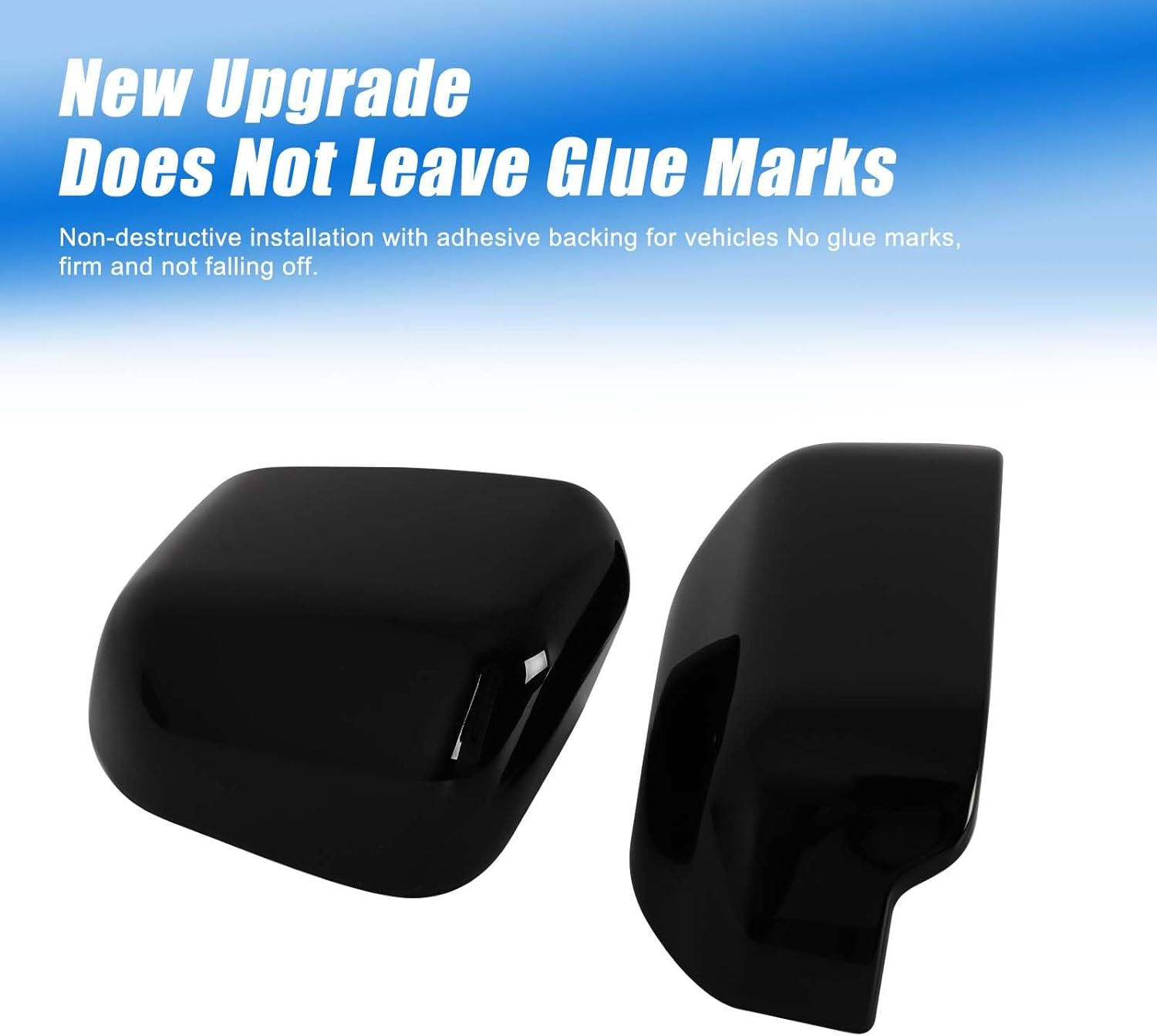 Side Door Mirror Cover Protector Compatible with BYD Shark 2024-2025 Accessories | ABS Exterior Rearview Mirror Shell Cap Trim | 2PC Set (Glossy Black) image number 6