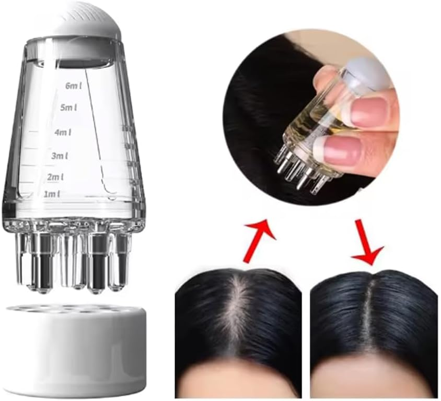 ARFUKA Hair Oil Applicator Scalp Applicator Comb Precision Serum Dispenser for Massage, Hair Growth, Follicle Care & Thinning Hair Treatment Pack of 2 image number 3