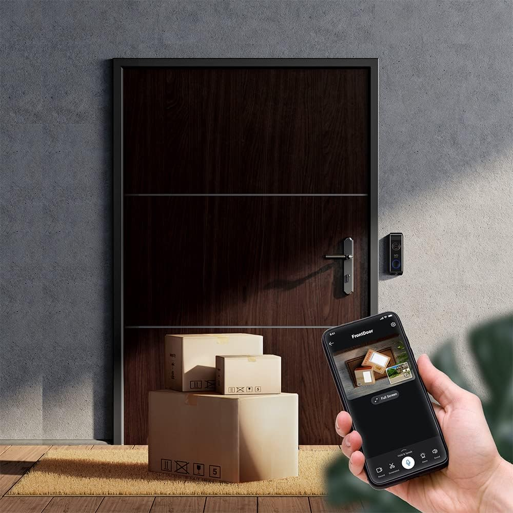 Eufy Security Video Doorbell Dual Camera, 2K HD, Wireless, Battery-Powered, Homebase, Dual Motion Detection, Smart Recognition, No Monthly Fee, 16GB Storage image number 1