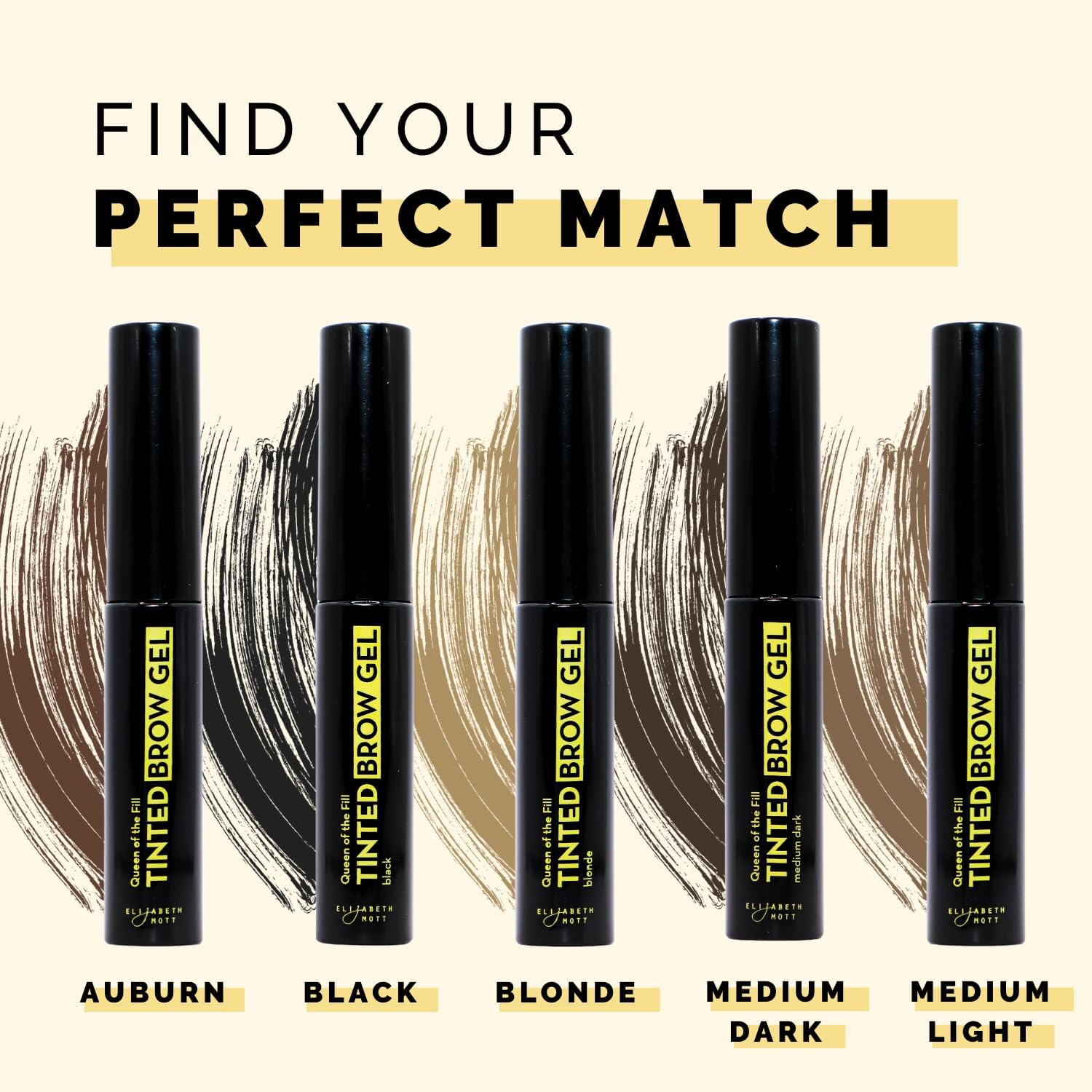 Elizabeth Mott Queen of the Fill Tinted Eyebrow Makeup Gel Cruelty Free (4G/.14Oz) Blonde image number 5