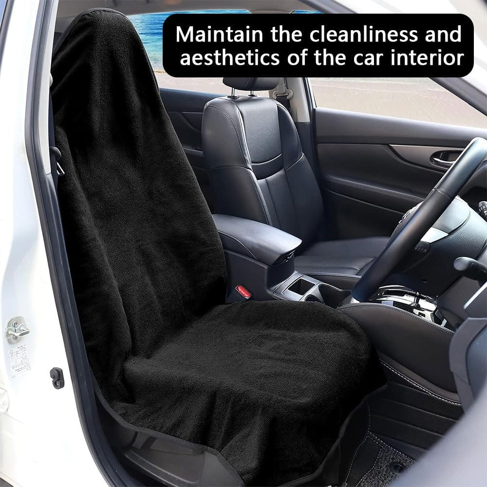 Waterproof Sweat Towel Car Seat Cover &ndash; Universal Fit, Non-Slip Seat Protector for Cars, Suvs, Trucks &ndash; Ideal for Gym, Workout, Running, Pets & Kids image number 1