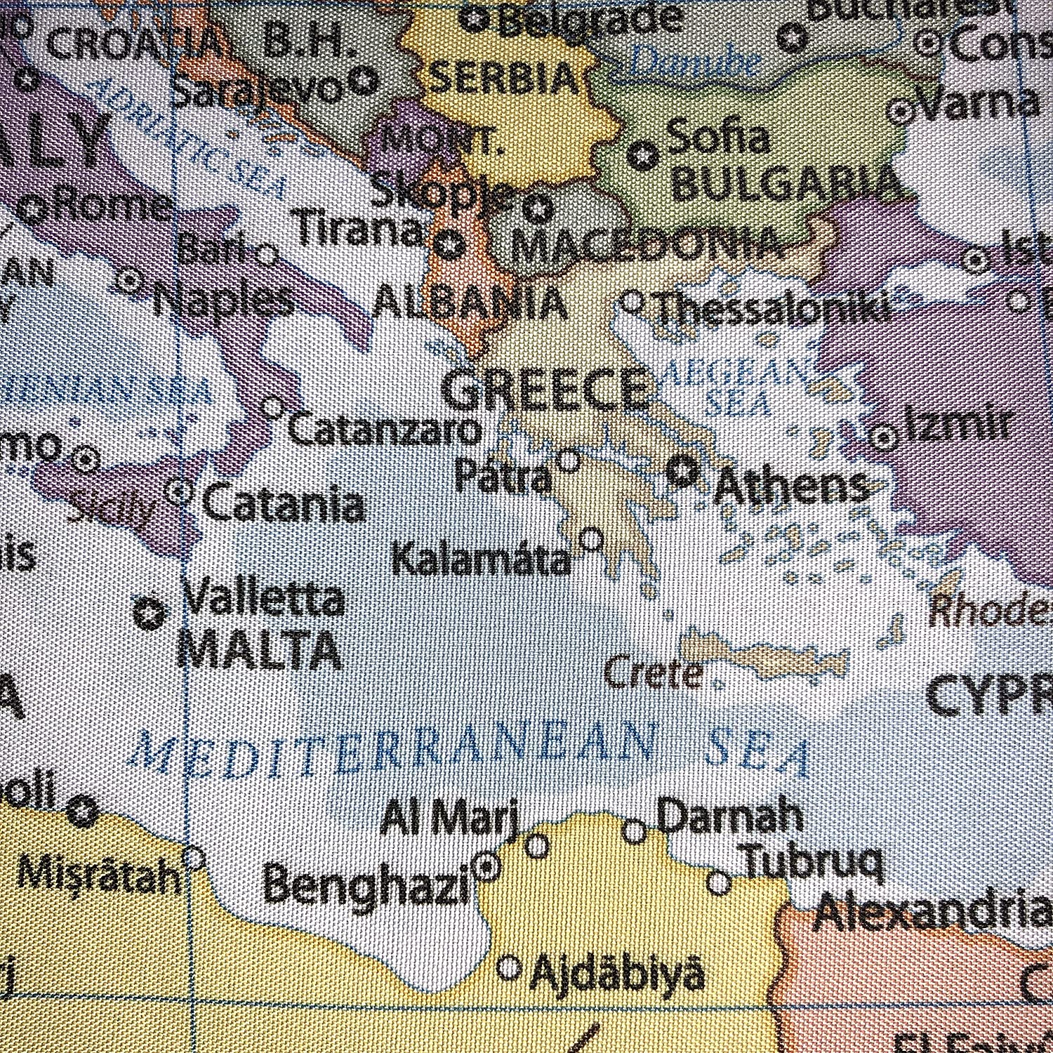 Large World Map Tapestry - Wall Hanging with Country Flags for Kids' Room, Classroom Decor - 60X80 In image number 3