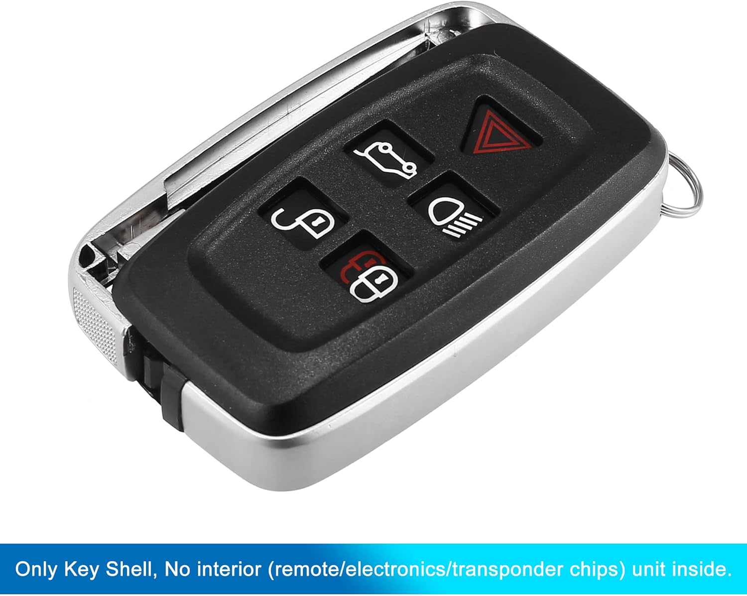 X AUTOHAUX New Car Replacement Key Fob Shell Case Black for Land for Rover 2010 2011 2012 2013 2014 2015 image number 2