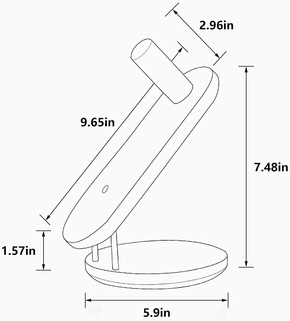 Livoccur Hair Dryer Stand Holder for Dyson Supersonic, Magnetic Hair Dryer Display Stand Wood Bathroom Organizer for Dyson Supersonic Hair Dryer Tools, Compatible for All Dyson Supersonic Models image number 6