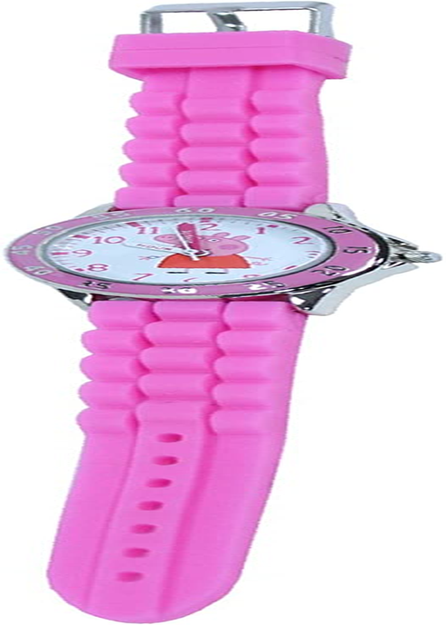 Peppa Pig Kids' PPG9000 Analog Display Japanese Quartz Pink Watch, Pink Analog, Japanese image number 3