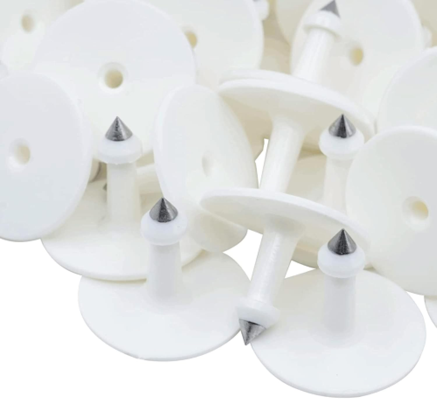 100X Cattle Ear Tags 6X7Cm Set - Medium White Blank Cow Sheep Livestock Label image number 1