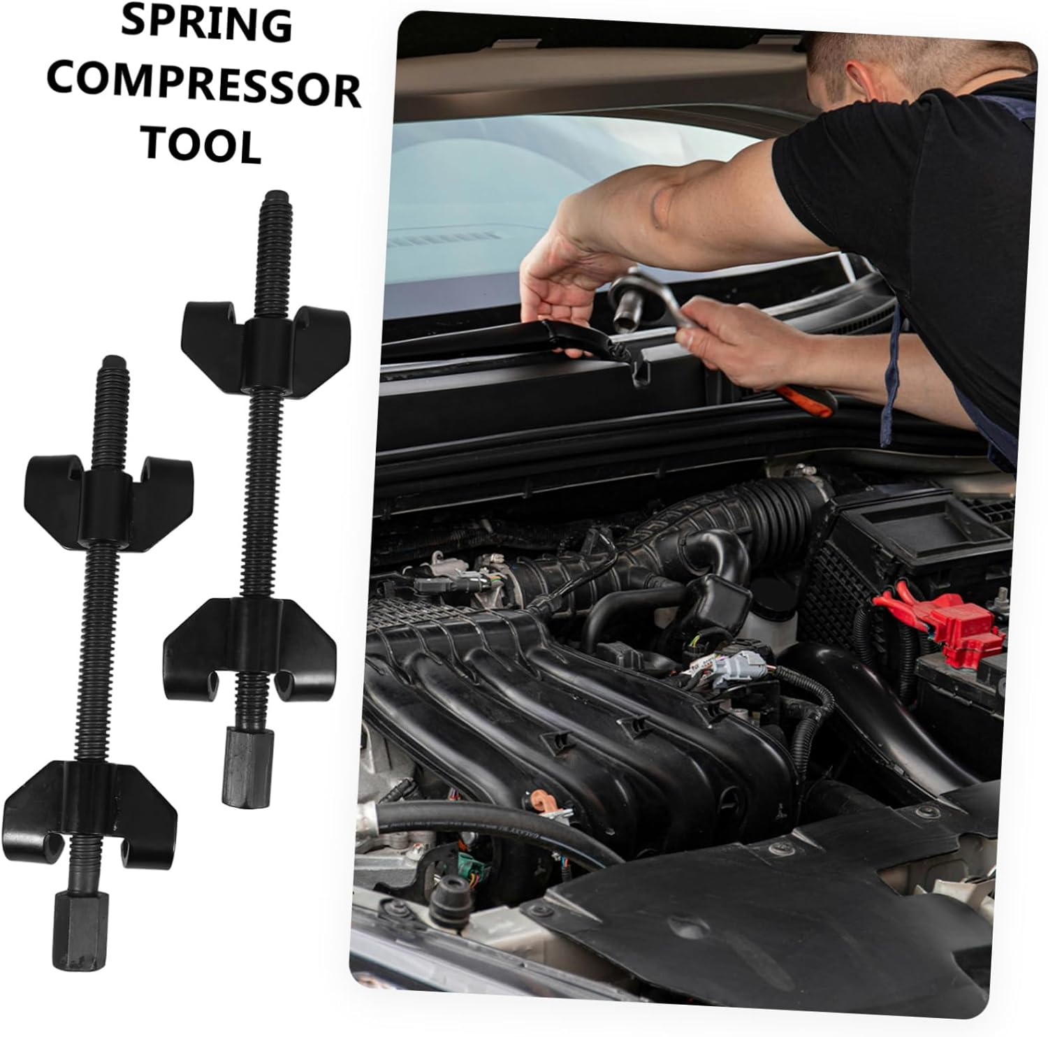 GARVALON Heavy Duty Strut Spring Compressor Tool Kit for Automotive Coil Spring Removal and Installation Compatible Suvs and Trucks image number 1
