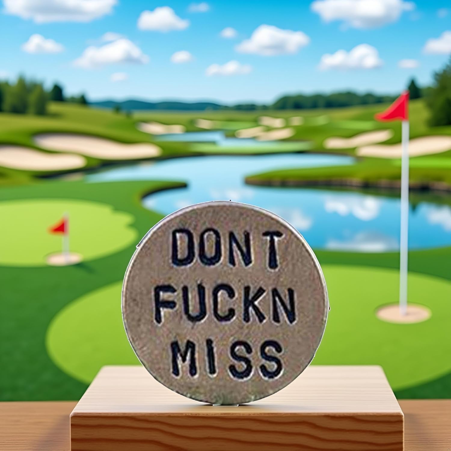 BWESOO Adult Humor Novelty Golf Ball Markers Funny Golf Ball Marker for Men with Funny Words Unique Golf Gag Gifts for Men or Women Golfers,On-Course Accessories,Golf image number 4