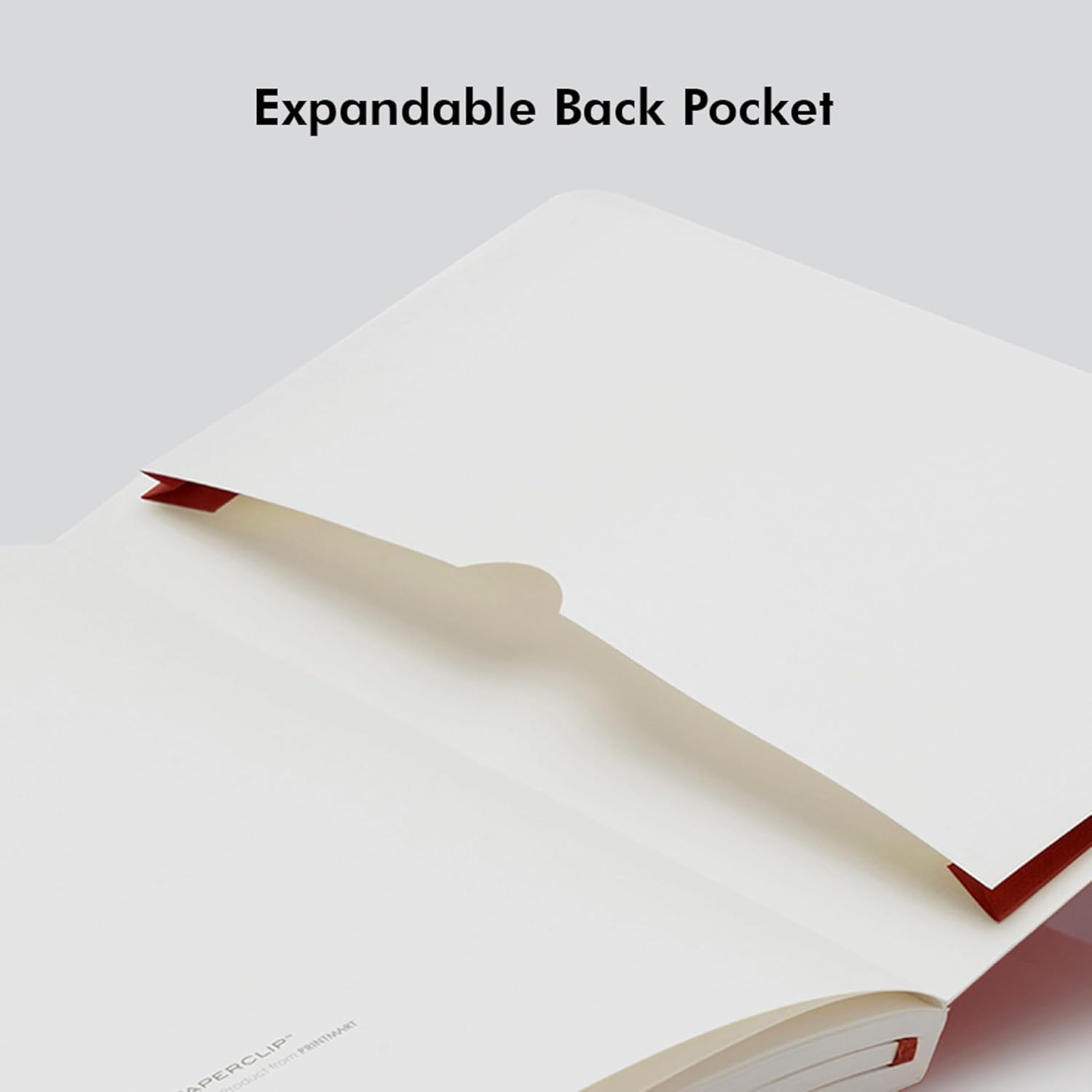Mypaperclip Executive Series A5 Checks/Square Grid Notebook | 192 Pages, 80 GSM, Soft Cover, A5 (5.83 X 8.27 In) | Flat Lay | Bookmark, Elastic Closure & Back Pocket | Red image number 2