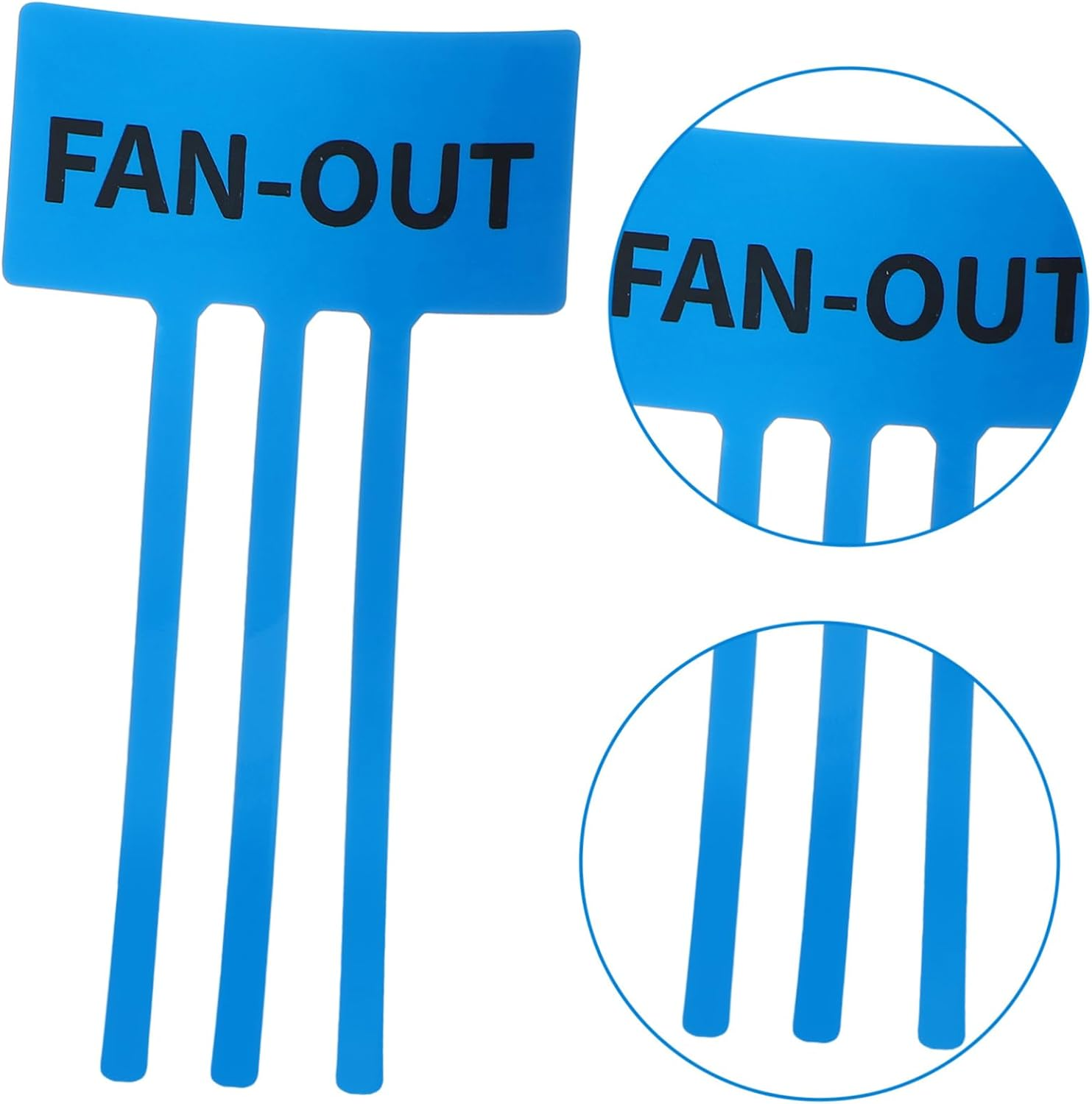 DECOMELODY 10Sheets Self-Adhesive Air Conditioner Streamers Airflow Decal Stickers for Ac Heat Exhaust Fans - Red image number 7