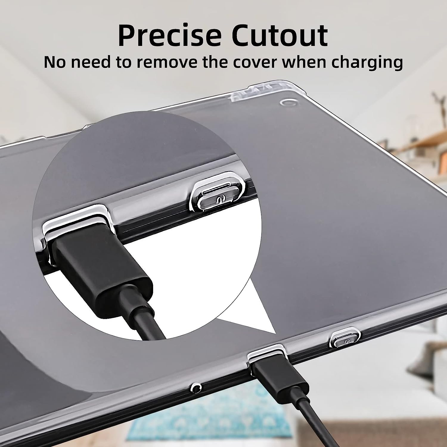 WALNEW Clear Case for 10.2 Inch Kindle Scribe 2024/2022 Released with Pen Holder, Slim Soft Transparent TPU Cover with Enhanced Corners for 10.2&rdquo; Kindle Scribe(Model No. C4A6T4)