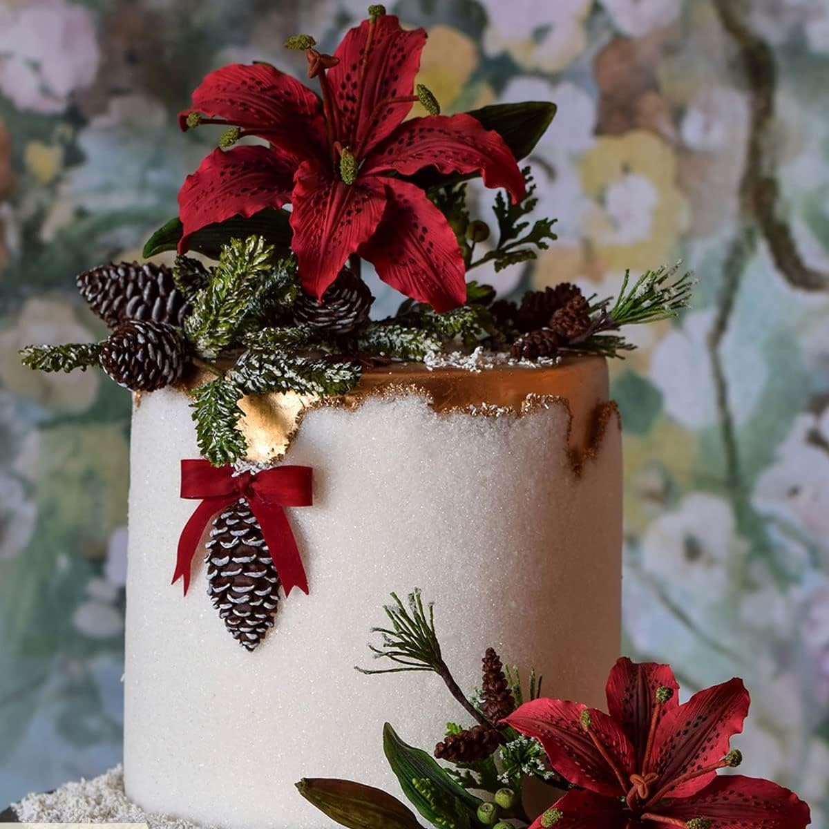 ZHUOJIE Winter Foliage Flower Pro Mould Silicone Mold Fondant Cake Decorating Tool Gumpaste Sugarcraft Chocolate Forms Bakeware Tools image number 1