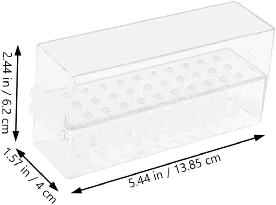 ADOCARN 30-Slot Nail Drill Bits Storage Case Manicure Polishing Head Organizer for Nail Technicians Easy Access image number 5