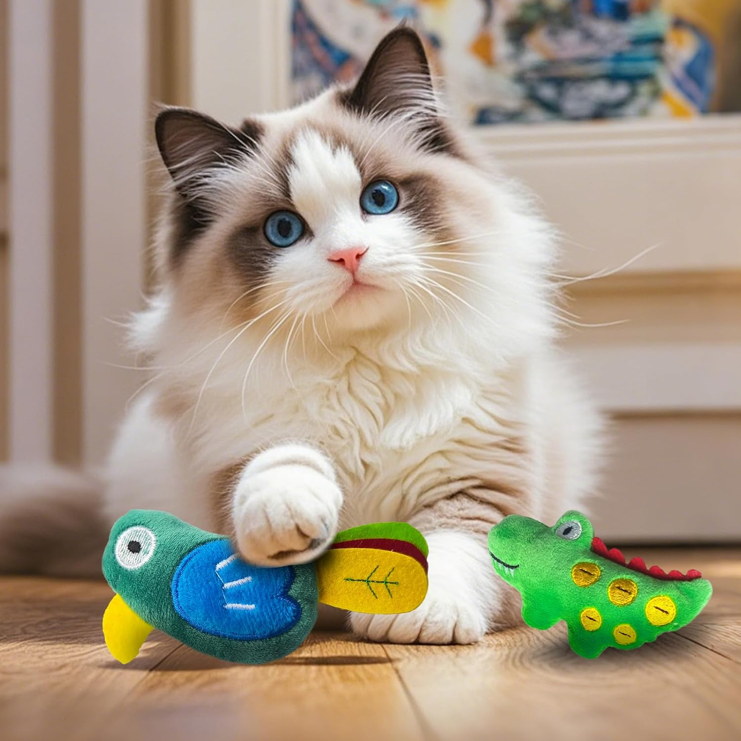 Cat Toys with Catnip, Bird Catnip Toys for for Indoor Cats, Cat Chew Toy,Toy for Kittens Kitty, 2 Pack