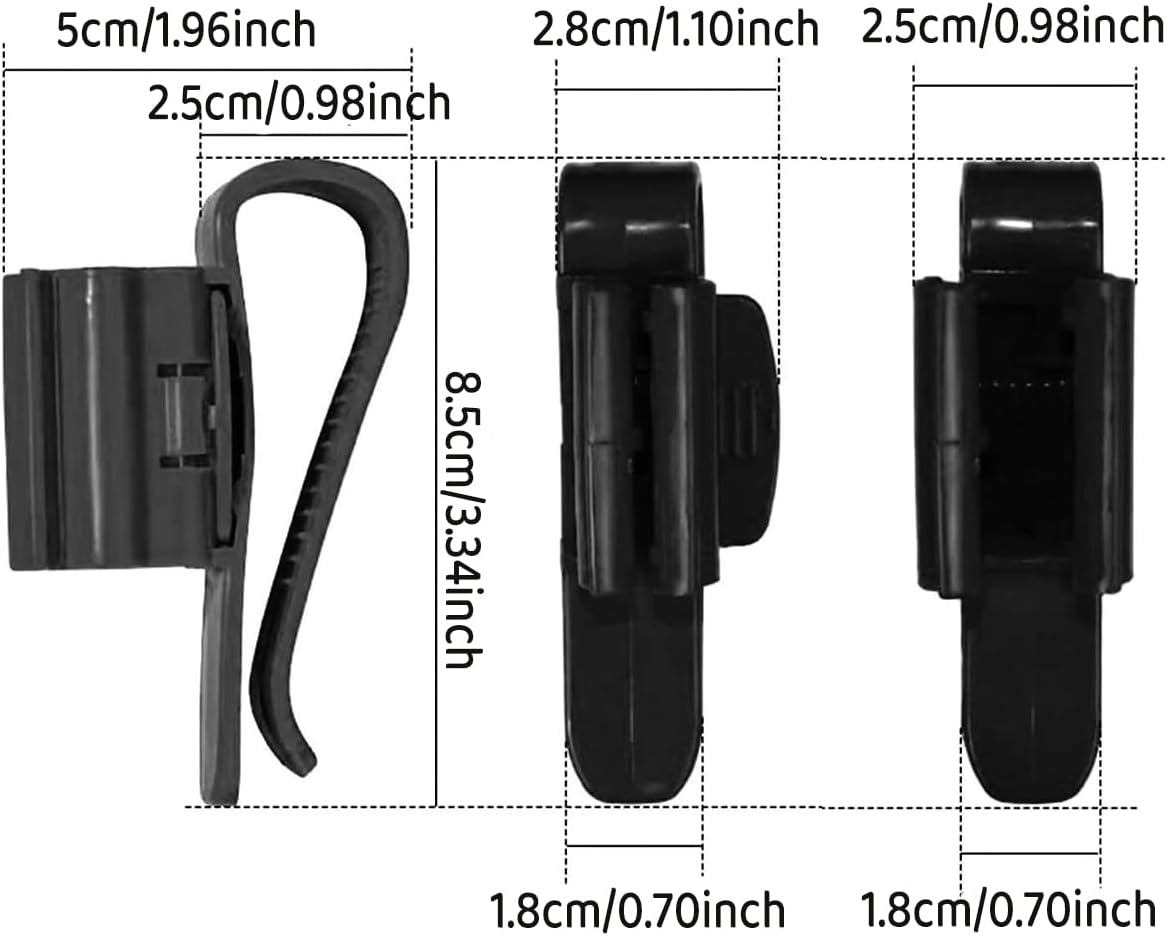 AIMALL 2/4/6PCS Aquarium Fish Tank Filtration Clip Water Tube Hose Clamp Holder Set, Adjustable 0.31-0.63 Inches, Durable Plastic, Blue and Black