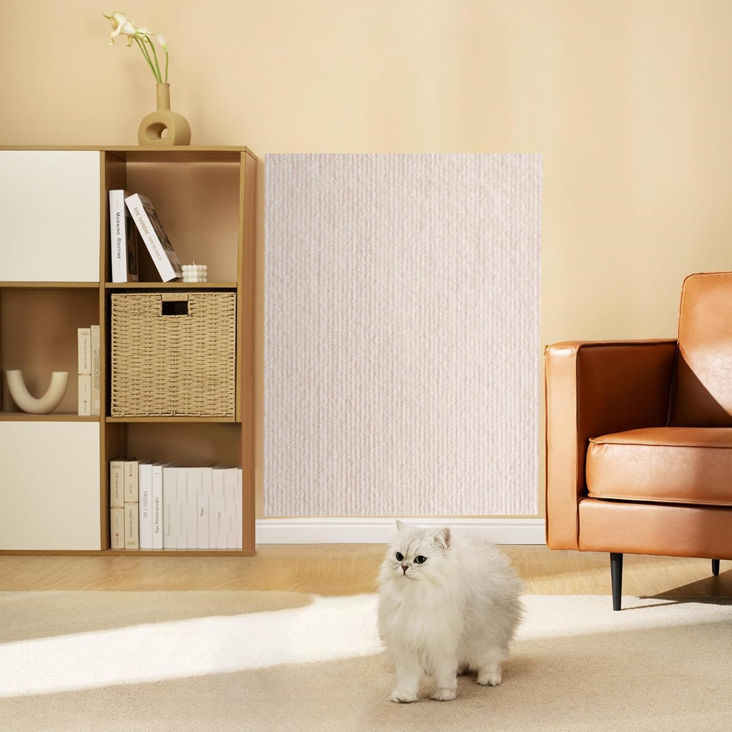 Furniture Pet Protectors Sofa Protector for Cats Couch Corner Protectors for Cat Scratch Furniture Protector Corner Beige 15.8"&times;23.6" image number 1