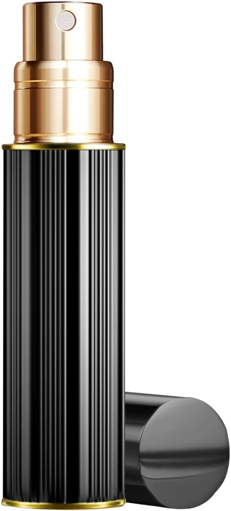 BRARIOS 10Ml Perfume Atomiser Refillable, Travel Size Portable Atomiser Spray,Mini Empty Perfume Bottle,Leak Proof Cologne Dispenser for Women and Men(Black/10Ml)