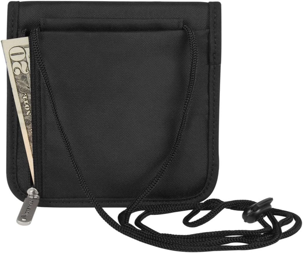 Travelon Folding Id and Boarding Pass Holder, Black, 5 X 9 X .25, Folding Id and Boarding Pass Holder