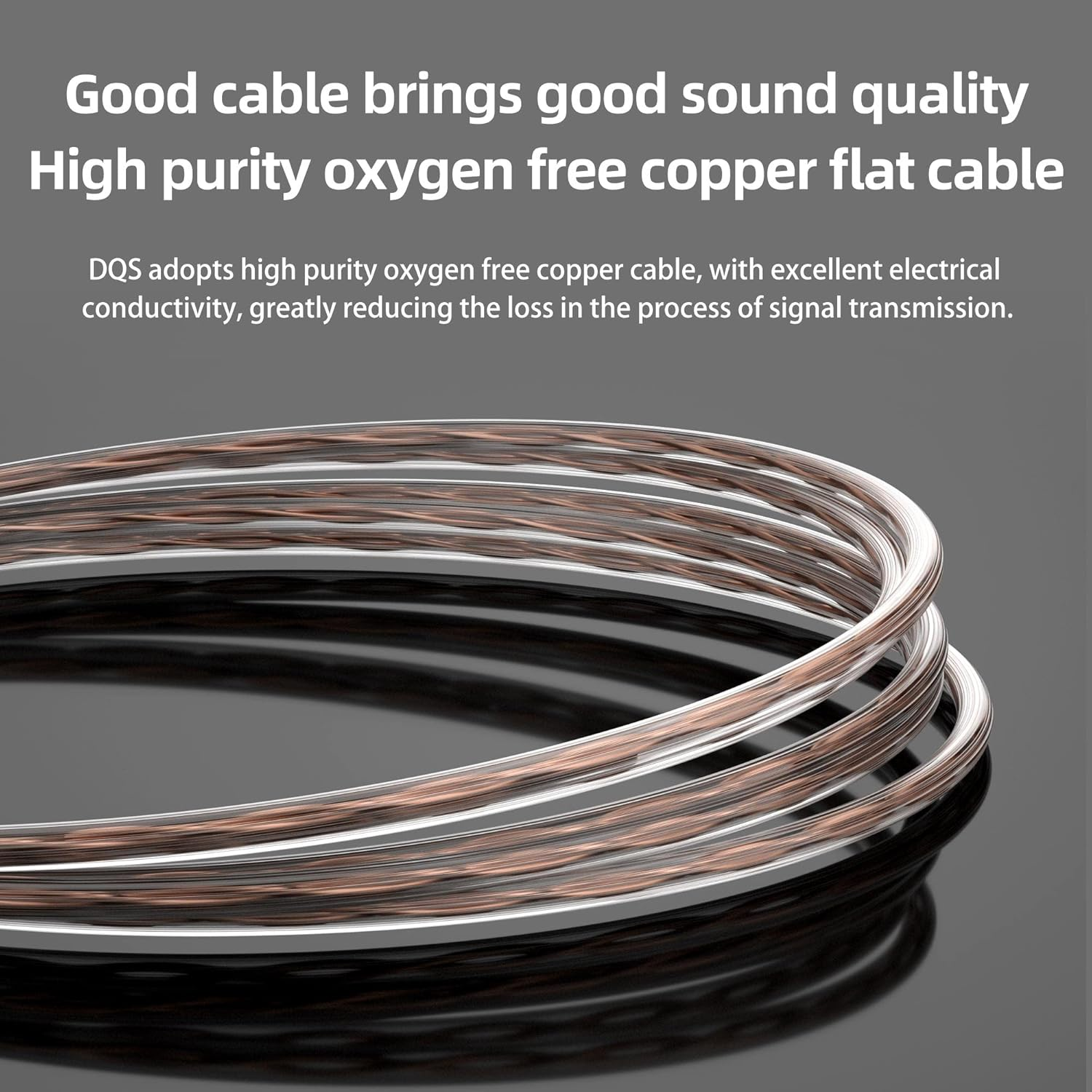 KZ DQS Hifi in Ear Monitors Dynamic Driver High-Precision Voice Coil In-Ear Earphone Headphone IEM with 2PIN 0.75Mm OFC Detachable Cable for Stage Show, Work (With Mic) image number 5