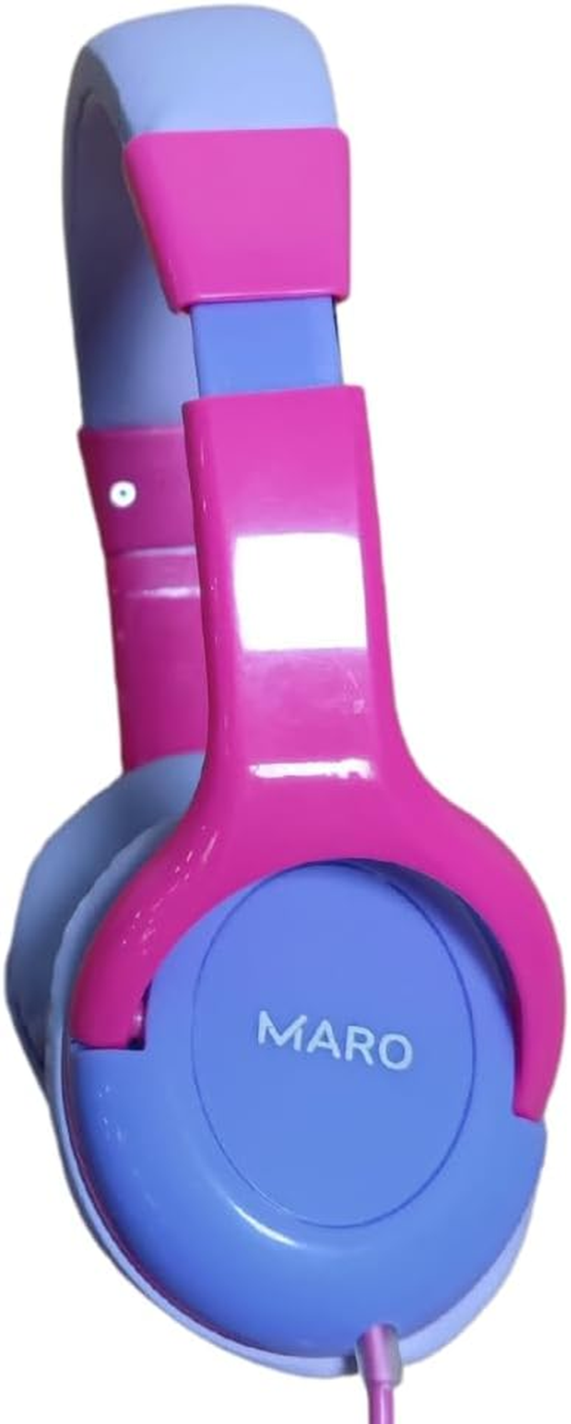Maro Kids Headphones, Toddler over Ear Headset with Adjustable Headband, Hearing Protection, Volume Limit for Gaming, Music, Airplane, 3.5Mm Jack, Pink image number 4