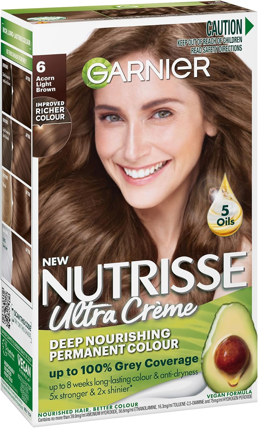 Garnier Nutrisse Permanent Hair Colour 3 Espresso Darkest Brown