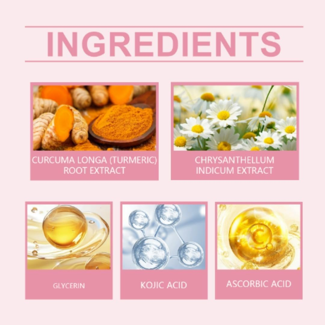 Eveloria Turmeric Cleansing Pads, Sensure Turmeric Kojic Acid Pads, Neosly Turmeric Kojic Acid Pads, Turmeric Exfoliating Pads image number 6