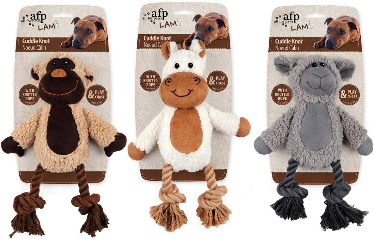ALL for PAWS 3109 Cuddle Dental Horse with Rope Dog Toy