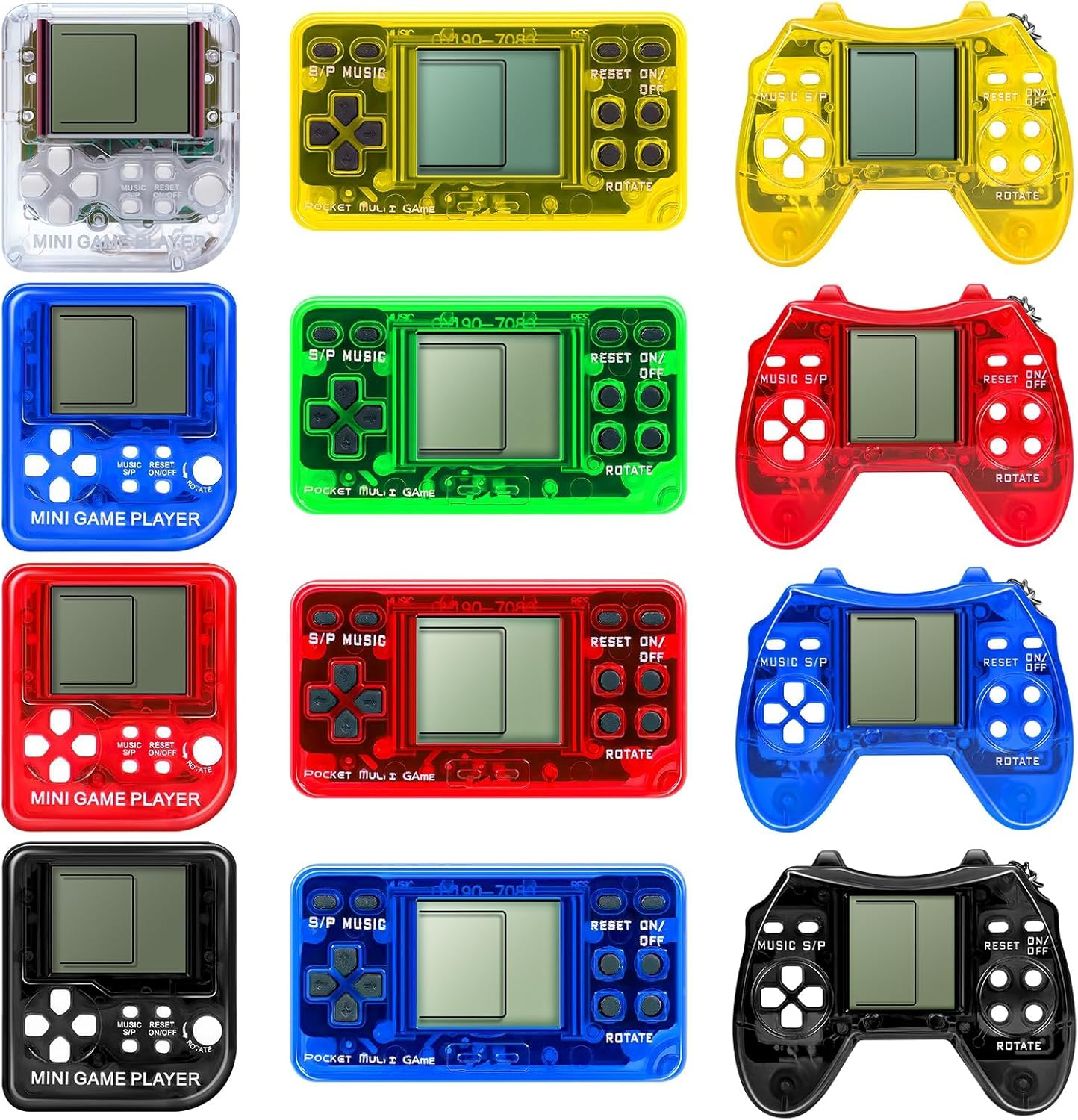 12 PCS Video Game Party Favors, Video Game Keychain Birthday Gaming Party Supplies Goodie Bag Stuffers Gift Idea for Kids image number 4