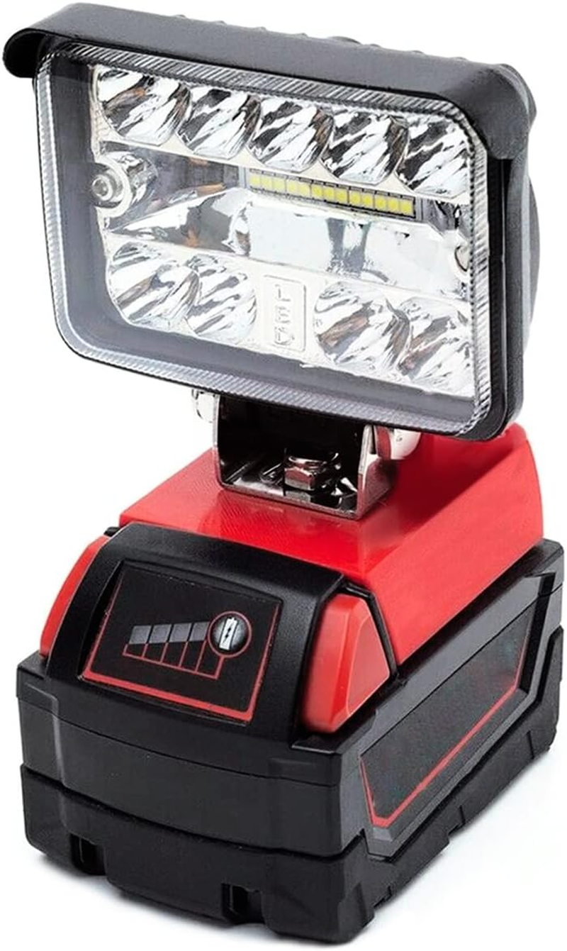 3 Inch LED Work Light for Milwaukee M18 20V Lithium Batteries Super Bright 180 Degree Rotation Jobsite Light image number 4