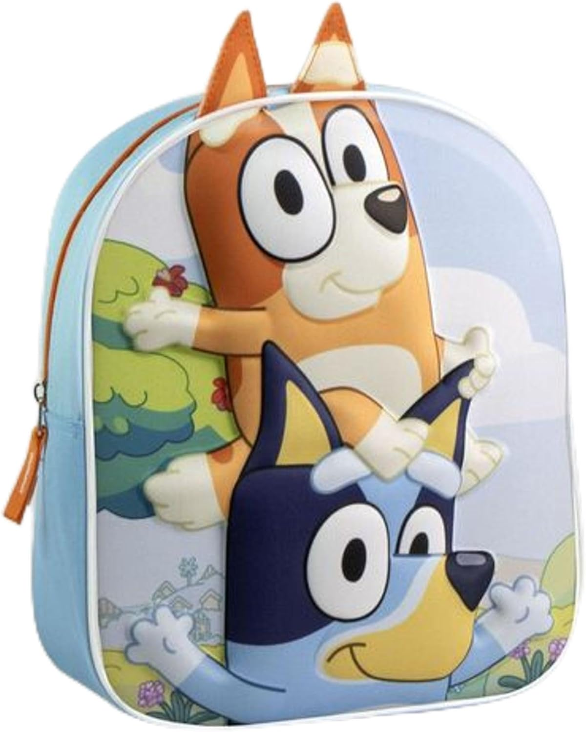 3D Bluey Kids Backpack Original Design and Realistic Relief for Boys and Girls | Bluey School Backpack with Spacious Space and Adjustable Straps Officially Licensed