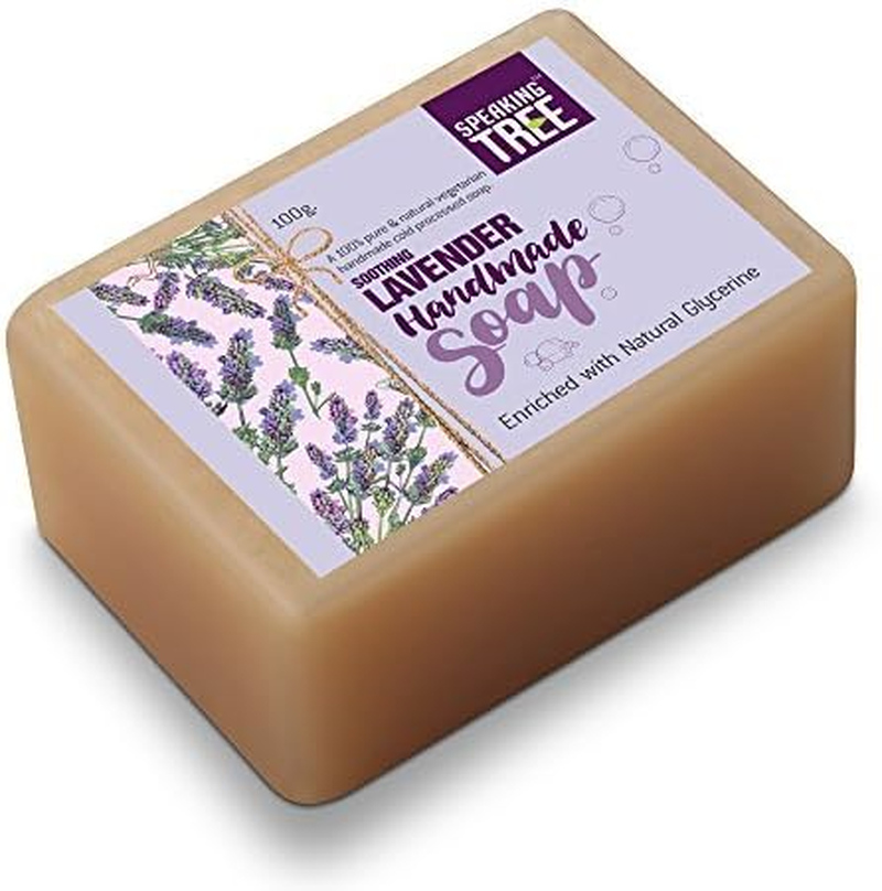 Speaking Tree - Soothing Lavender Specially Formulated and Cold Processed Handmade Soap for Perfectly Clean Skin (Pack of 3) image number 2