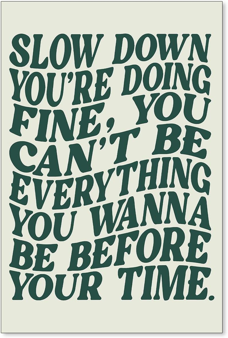 Funny Quotes Wall Decor Live Love Laugh Wall Art Retro Beige Poster Sweary Rude Prints Don'T Be a Canvas Painting for Living Room Bedroom 12X16 Inch Unframed