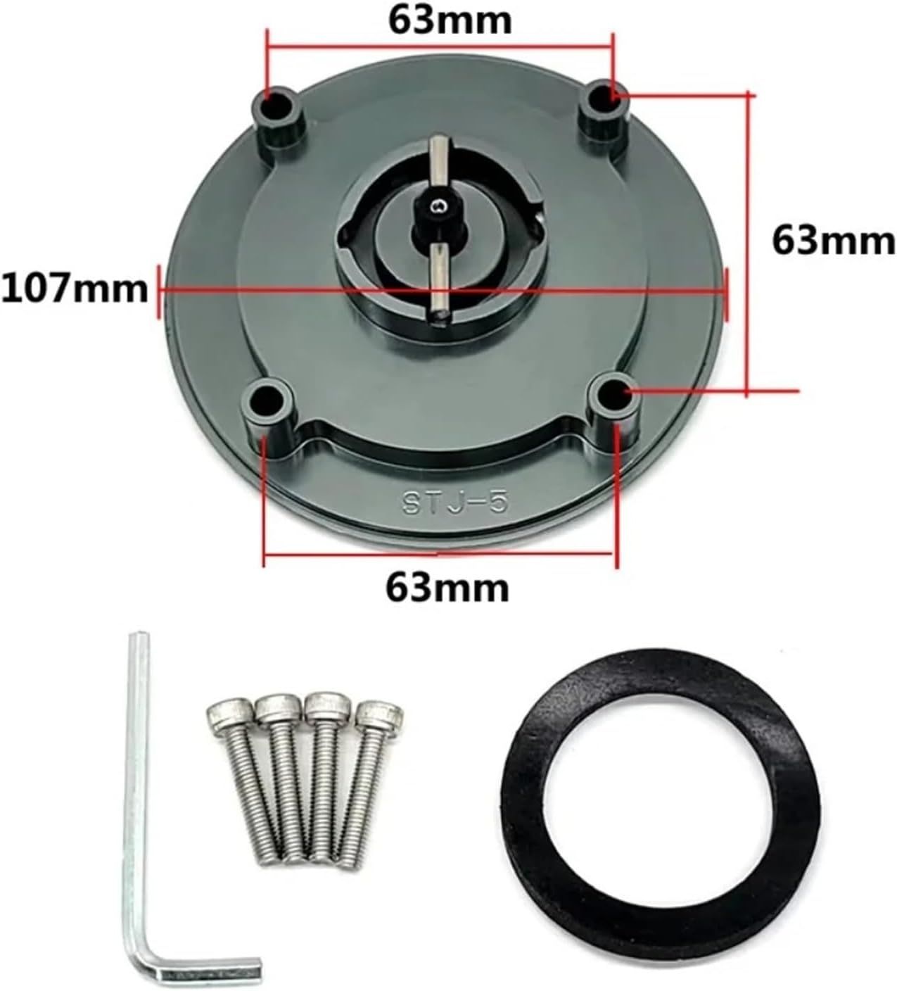 Motorcycle CNC Fuel Tank Cap Cover Compatible with Suzuki GSXR600 GSXR750 GSXR1000 GSXR1300 TL1000S TL1000R GS500 - No.1 image number 3