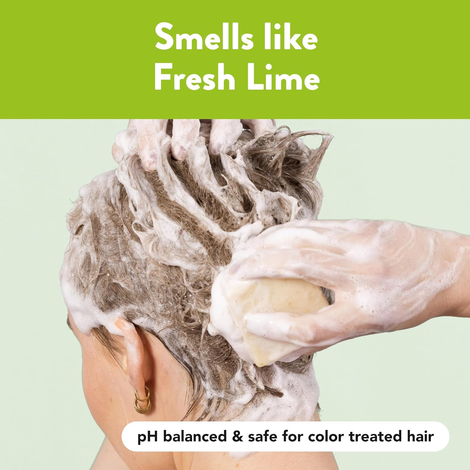 Ethique Eco-Friendly Solid Shampoo Bar, Heali Kiwi 3.88 Oz image number 6