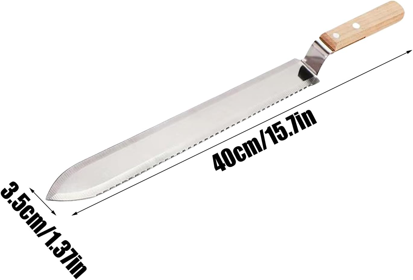 Uncapping Cutter Beekeeping &ndash; Stainless Steel Honey Knife, Serrated Edge Bee Cutter | Comfortable Beekeeper Hand Tool for Fast Honey Frame Uncapping and Smooth Extraction in Hive Maintenance