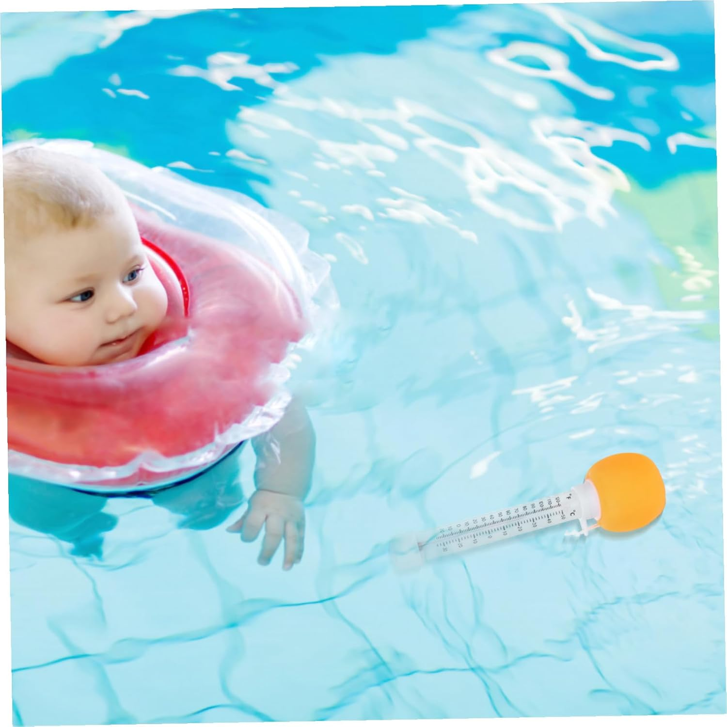 Bestonzon Floating Pool Temperature Gauge Accurate Water Thermometer for Bath Hot Tub Indoor Outdoor Use and Easy Read Swim Thermometer with Fun Design image number 1