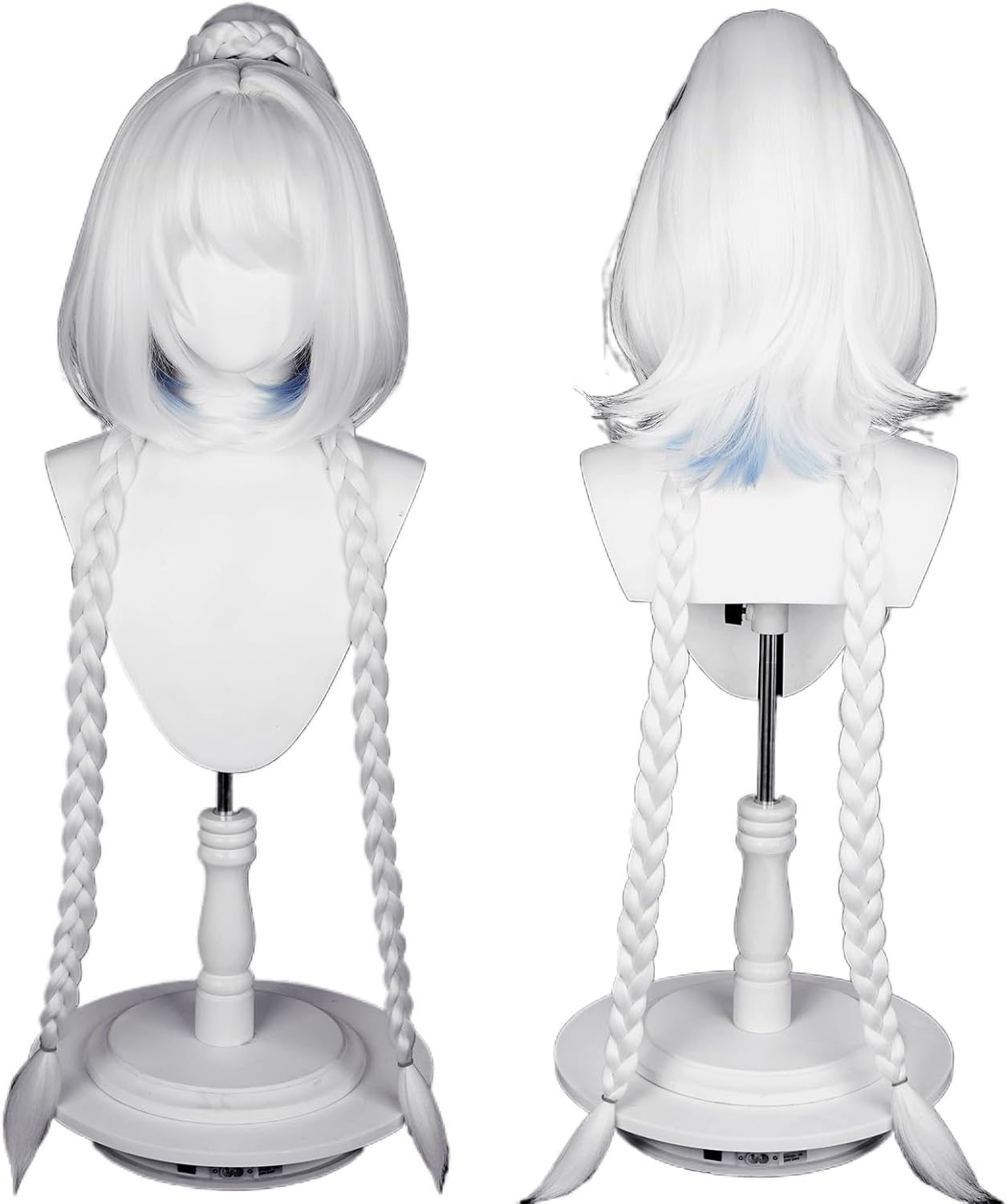 Anime Cosplay Wig Genshin Impact Wig with Two Wig Caps for Halloween, Party & Etc (Mualani Cosplay) - Eula image number 4