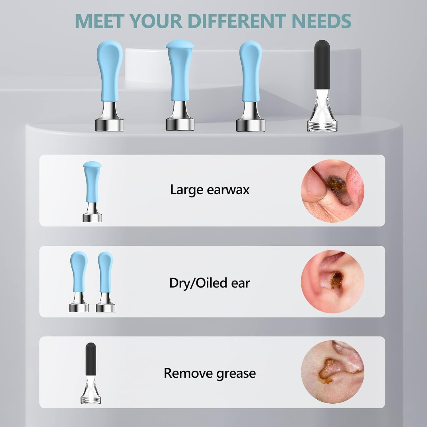 Bebird Earwax Removal Tips, 3.5Mm Compatible, 8-Pack with Storage Case image number 2