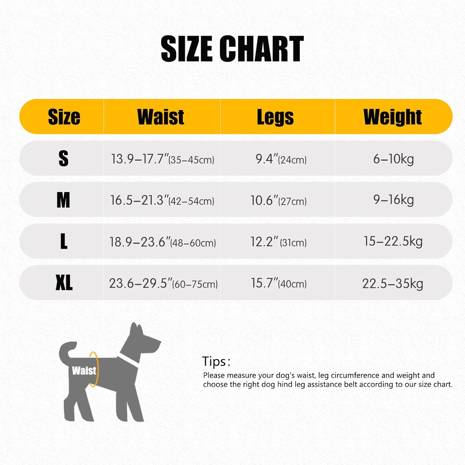 UOSIA Dog Sling for Back Legs Hip Support Harness Adjustable Padded Breathable Straps Pet Support & Recovery Sling to Help Lift Rear for Old Dog Walking image number 4