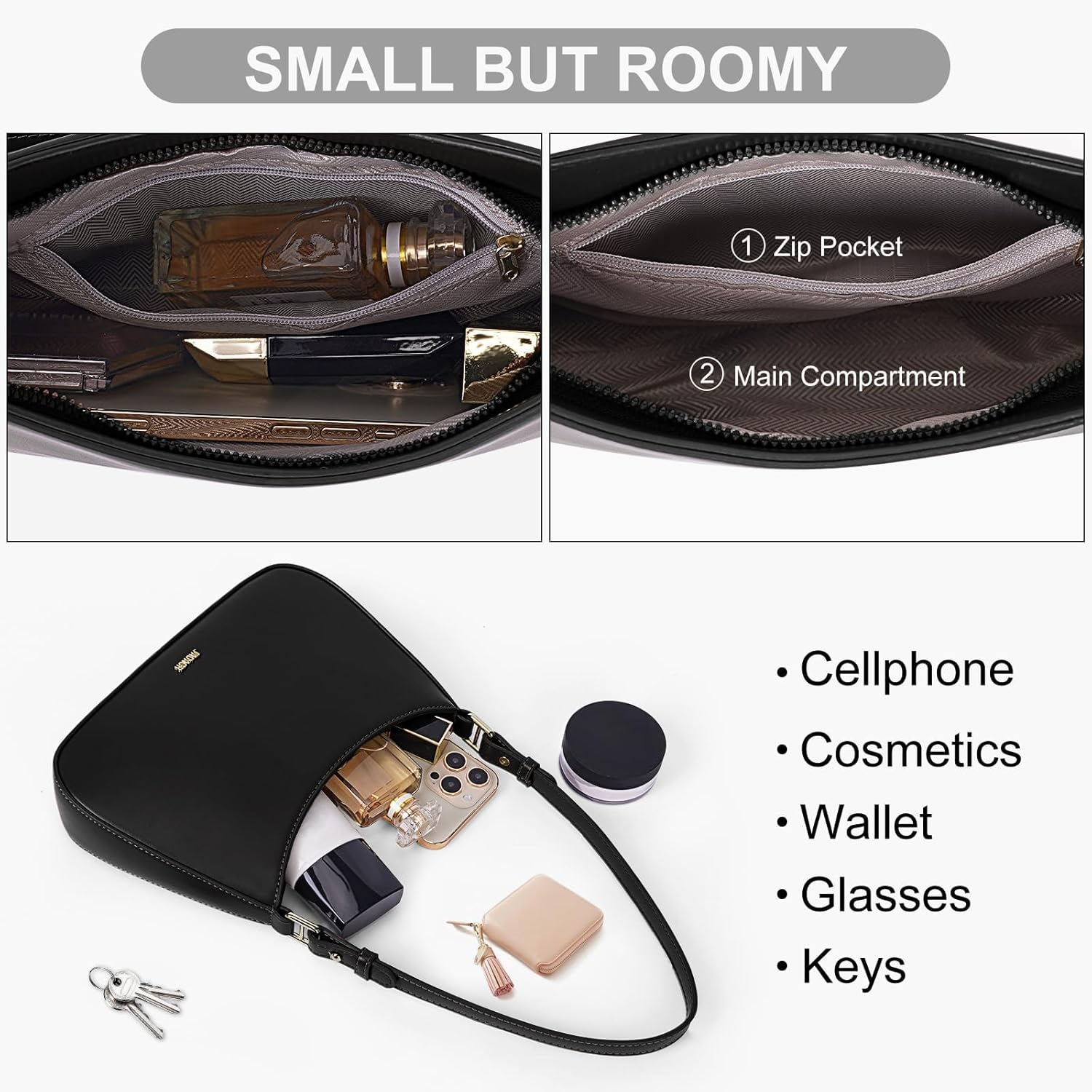 BLAZDEVE Shoulder Bag Y2K Clutch Purse for Women, Leather Handbags Crossbody Bag Party Purses, Ladies Evening Clutch Bags, Y2K Fashion Crossbody Bag for Evening Holiday Wedding - Wine Red image number 4