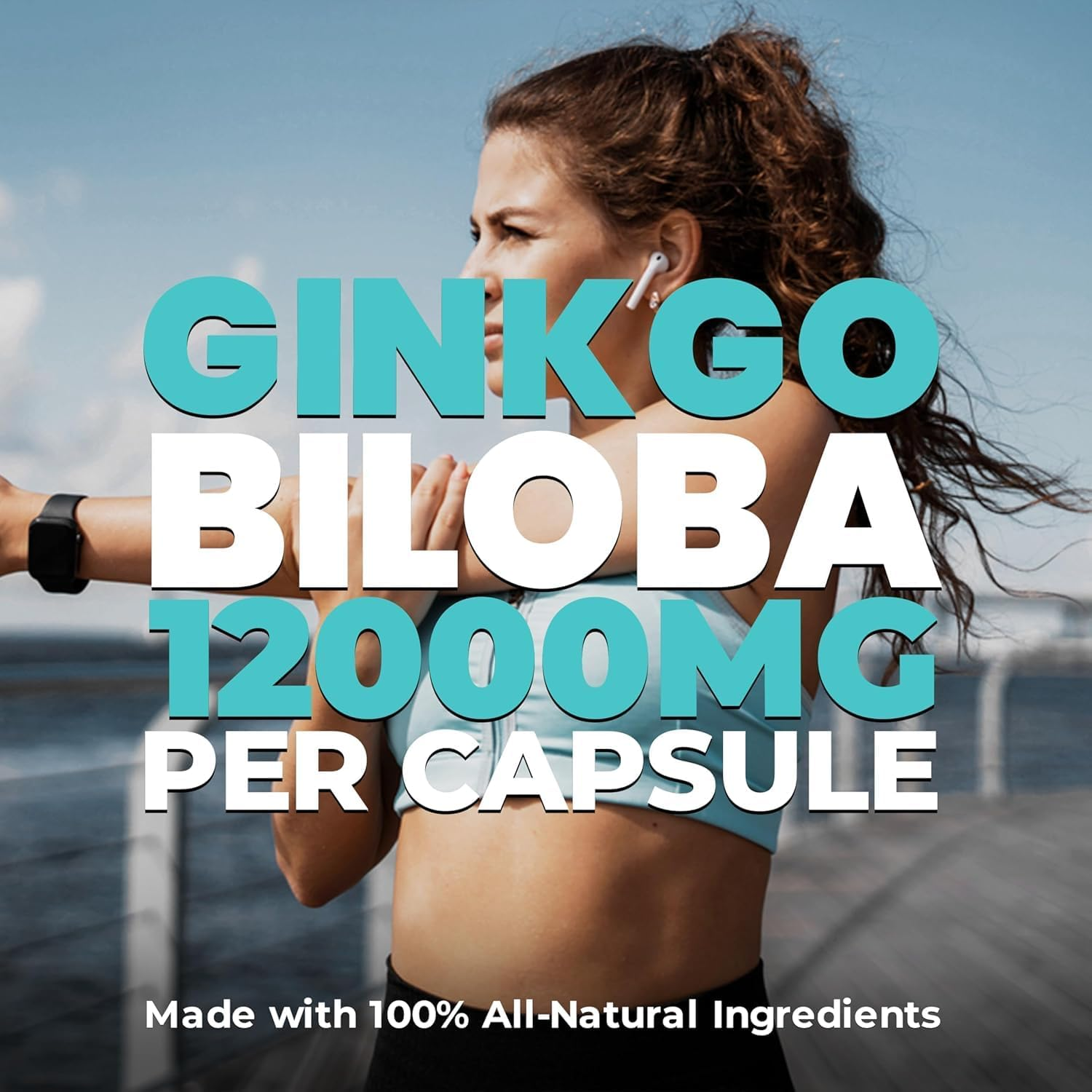 Nutrawave 12,000Mg Ginkgo Biloba Capsules, 90 Capsules.