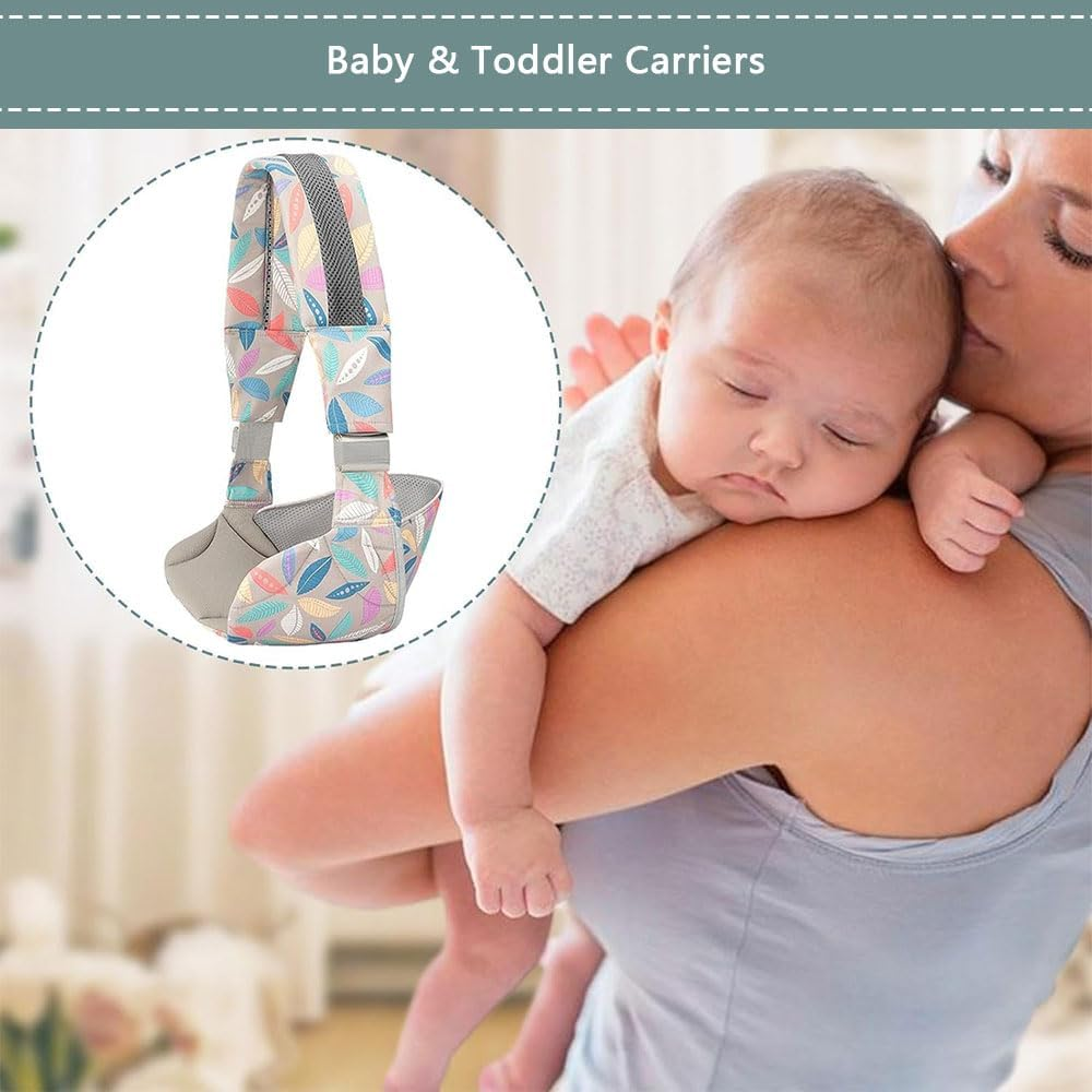 JIUSEGE Adjustable Baby Carrier for Newborns and Toddlers, Hands-Free Front Carry with Comfortable Printed Straps for Everyday Wear, Travel and On-The-Go Parents image number 2