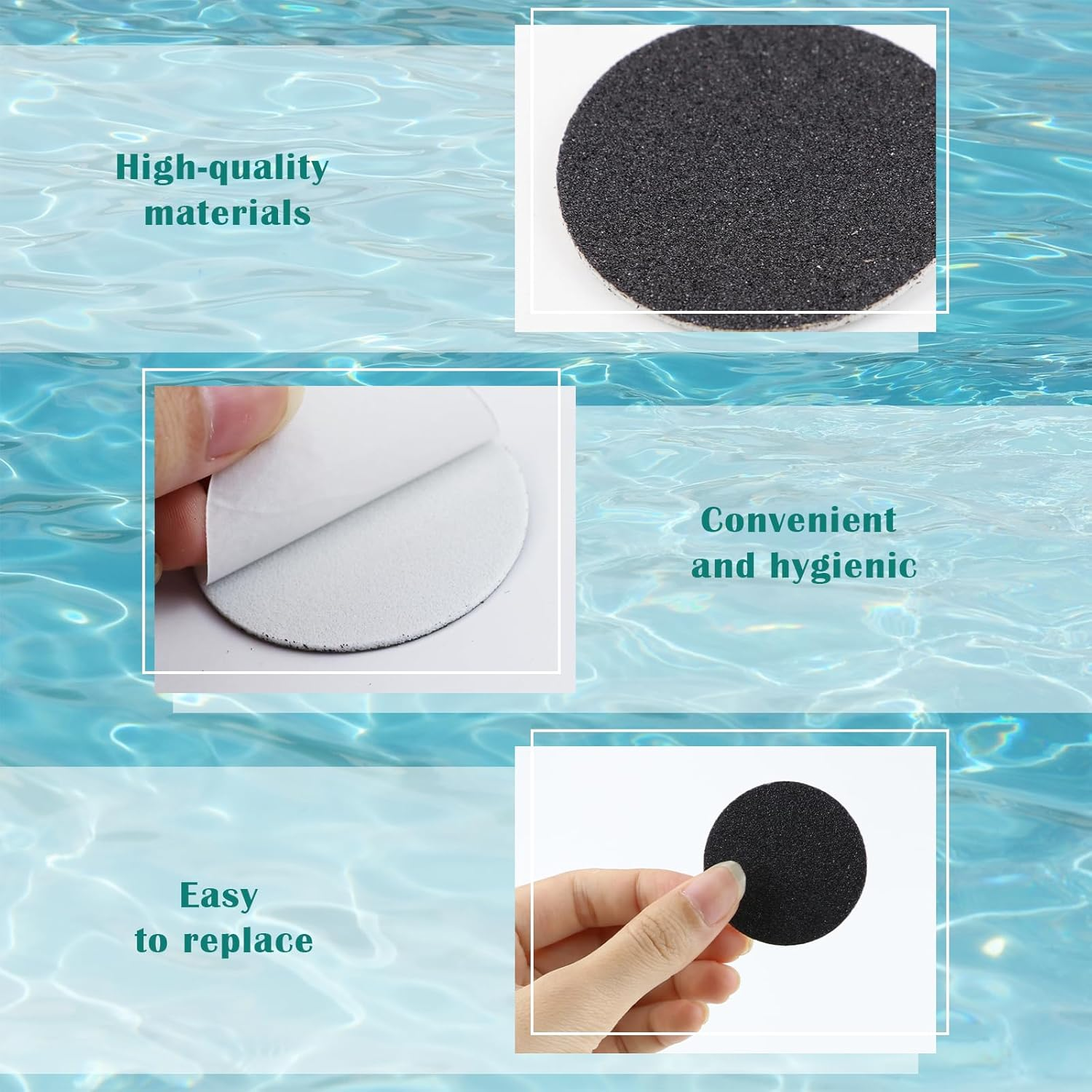 60 Pcs Electric Callus Remover Replacement Sandpaper for Hard Dead Skin, Cracked Heels, Dead Skin, Dead Skin, Dead Skin image number 4