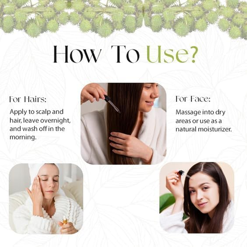 Jamaican Castor Oil 100% Pure | Organic Hair Growth & Repair Treatment, Thickening for Hair, Eyelashes & Eyebrows | Cold-Pressed Deep Moisturiser for Hair & Skin | 60Ml image number 1