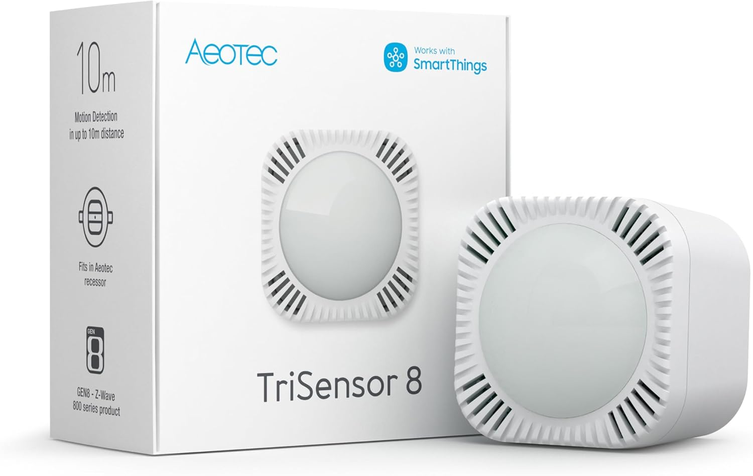 Aeotec Trisensor 8 | 3-In-1 Multi-Sensor | Motion in 10M Radius | Temperature in &deg;C | Light in Lux | Z-Wave Gen8 | Long Range | Hub Required | Works with Smartthings, Homey, Homeassistant image number 5