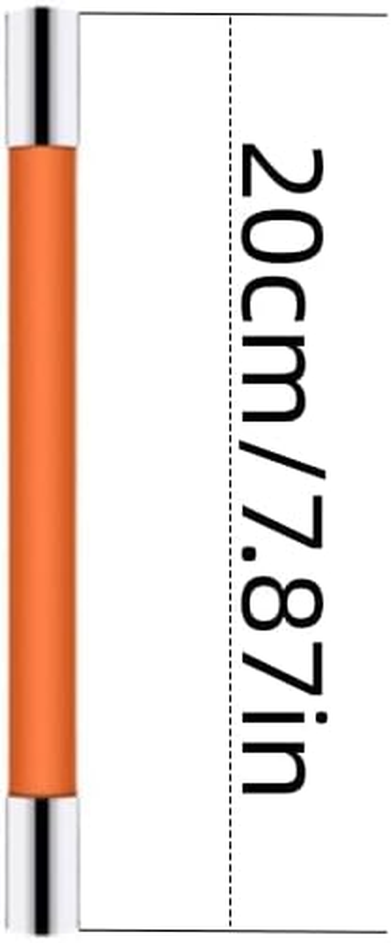 Changyeah 20 Cm Flexible Water Tap Extender, 360&deg; Free Rotating Foaming Splash-Proof Sink Hose,Multipurpose Connector Kitchen Faucet Extender Kit (Orange) image number 1