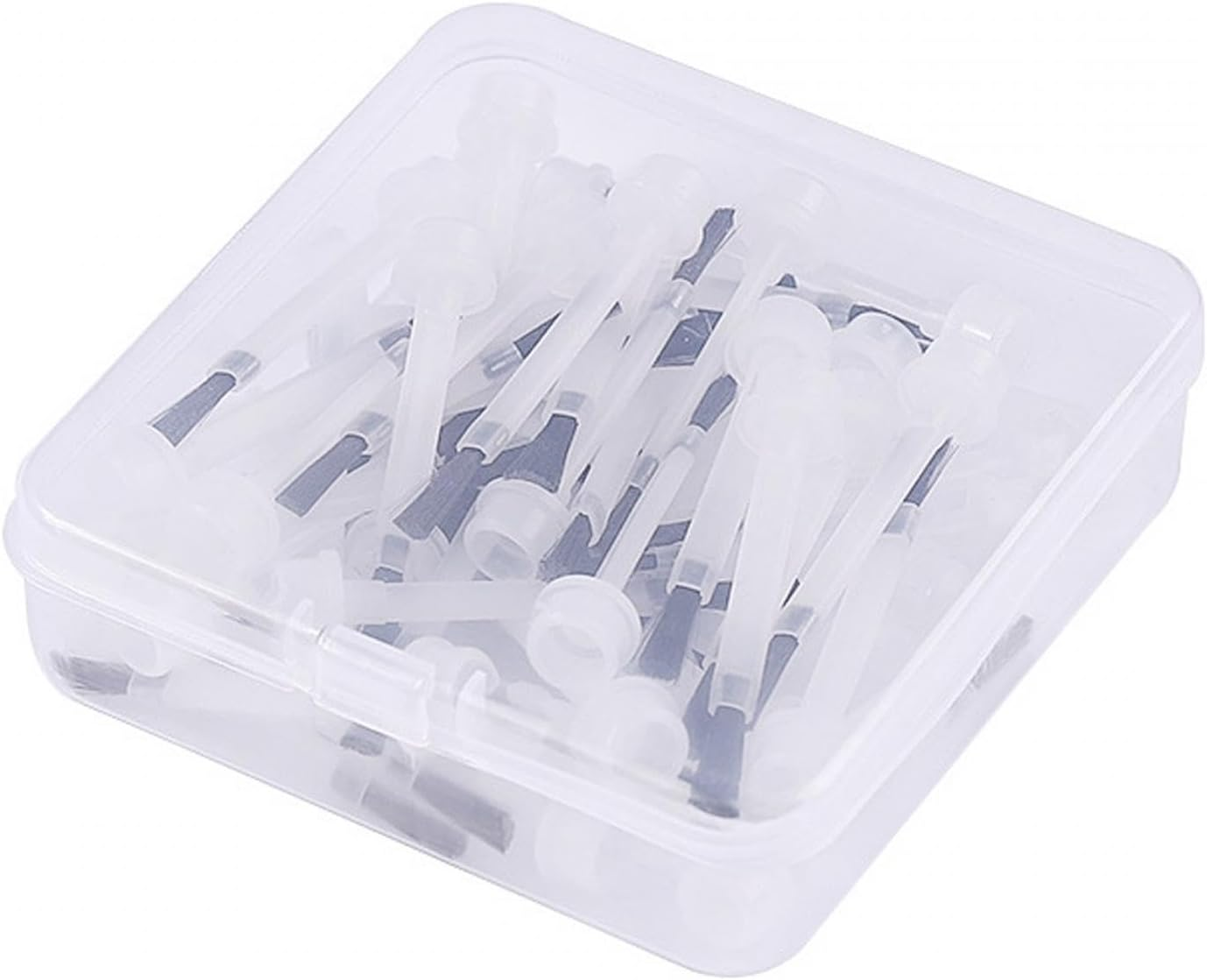 "Abbraccia" 50 Pieces Nail Polish Brush Liquid Applicators Brush Universal for Most 15Ml Dipping Powder Liquid Bottles Nail Gel Brush image number 6