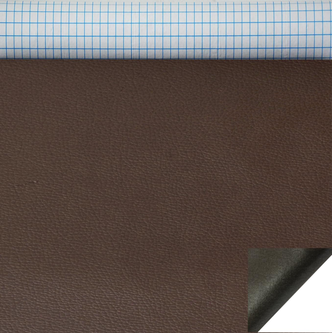 Leather Repair Patch for Couches 17X55Inch Large Self-Adhesive Refinisher Cuttable Reupholster Tape Patches Kit for Couch Car Seats Furniture Sofa Vinyl Chairs Fabric Fix(Beige White, 17X55 Inch)